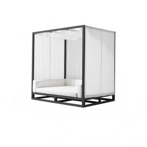 Modern weather-resistant Aluminum <b>outdoor</b> <b>side</b> <b>table</b> Hotel garden poolside villa <b>outdoor</b> dining <b>table</b> - Product Image 2