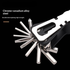 Kit d'outils portable professionnel en acier allié 18 en 1, le mieux noté, <span class=keywords><strong>multi</strong></span>-outils pour vélo, camping et voyage - Product Image 2