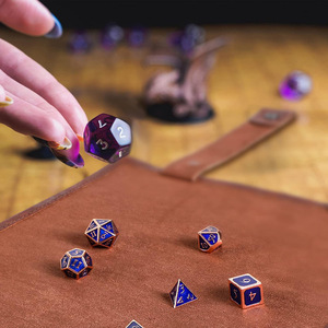 Donjons <span class=keywords><strong>de</strong></span> <span class=keywords><strong>luxe</strong></span> Dragons DND RPG <span class=keywords><strong>D</strong></span>és <span class=keywords><strong>Plateau</strong></span> Roulant NOUVEAU Design Porte-conteneur à fermeture éclair Ensemble en cuir Compatible Jeux <span class=keywords><strong>d</strong></span>'échecs - Product Image 5