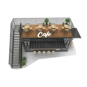 Fertiger Kaffee Kiosk Design Tragbare Stände im Freien Modernes Restaurant Mobile Booth