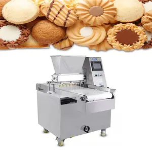 Biscuit Cut Maker Biscuit Square Shape Machine Soft Cookie Dough Ball Make Process Stamping Extruder