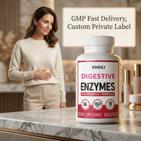 Complément alimentaire pour l'intestin à marque privée GMP, probiotiques, prébiotiques, enzymes digestives en capsules pour une digestion saine, capsules de probiotiques