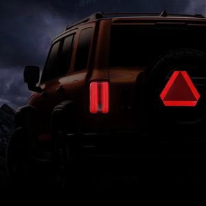 الجذع المصد الخلفي عالية الرؤية ليلة الجسم عاكس الشريط مثلث الشارات العاكسة للدراجات النارية - Product Image 4