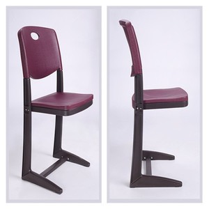 เก้าอี้โรงเรียน HM-570 สีเทา เบาะและพนักพิงพลาสติก พับได้ สำหรับใช้ในห้องเรียน - Product Image 3