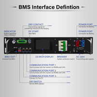 BMS haute tension 80S 50A 256V pour système de stockage d'énergie à batterie lithium, surveillance de la température, enregistrement des pannes