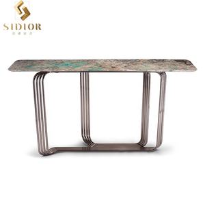 <span class=keywords><strong>Consola</strong></span> de entrada de mármol y Metal para el hogar, <span class=keywords><strong>consola</strong></span> moderna de lujo para entrada y pasillo - Product Image 1