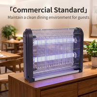Lampe anti-insectes en aluminium DK90C 2*8L avec tube LED UV givré pour attraper les moustiques et les insectes volants, idéale pour les usines et les restaurants