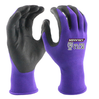 Gants de travail MaxiPact 15 Gauge en nitrile enduit de mousse, nylon et élasthanne, respirants, antidérapants, pour la construction et les travaux généraux