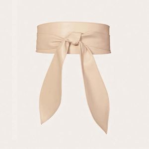 Nouvelle ceinture Obi large en cuir PU avec boucle en alliage à nouer soi-même pour femme, idéale pour robe ou pull, taille personnalisable et douce - Product Image 4