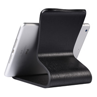 SAMDI Promotion Exceptionnelle Support de Téléphone et Tablette en Bois Naturel Amovible, Surface en Chêne, Option Logo Personnalisé