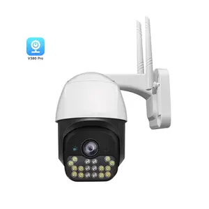 V380 야외 3MP 4X 줌 HD 홈 비디오 CCTV 감시 무선 WiFi 보안 IP 카메라 PTZ 돔 야간 컬러 비전