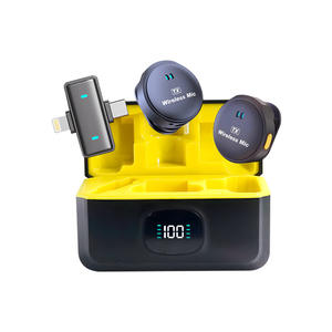 ไมโครโฟนไร้สายแบบหนีบปกเสื้อ 2-in-1 แบบหนึ่งต่อสอง พร้อมระบบตัดเสียงรบกวน สำหรับพิธีกร ไลฟ์สด บันทึกเสียง ถ่ายวิดีโอ อุปกรณ์เสริม - Product Image 5