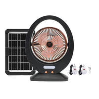 Prix d'usine Table de camping solaire en plein air Mini ventilateur rechargeable portable avec panneau solaire et USB pour une utilisation en extérieur