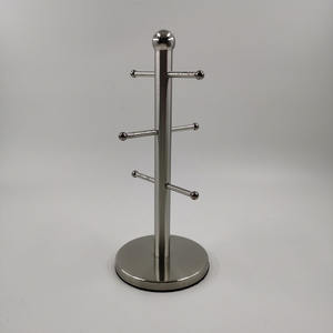 Porte-gobelets mural en acier inoxydable, non pliable, à un seul niveau, moderne et portable pour la cuisine - Product Image 4