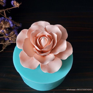 Moldes de jabón de Rosa romático, molde de silicona con forma de flor, vela de sílice, decoraciones de Aroma de rosa 3D - Product Image 6
