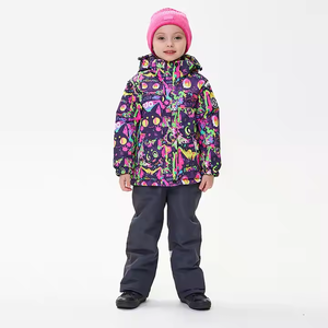 Nuova Tuta Sportiva Invernale per Bambini, Completo da Sci per Ragazzi, Giacca e Pantaloni Impermeabili con Chiusura a Zip Riscaldata, Antivento per Ragazze sulla <span class=keywords><strong>Neve</strong></span> - Product Image 1