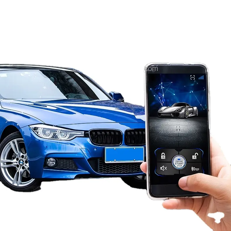 Smart remote engine start system sistema di allarme per auto con controllo app car start engine