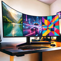 Moniteur de jeu LCD incurvé de bureau de haute qualité 144 Hz 4K 24/27 pouces, écran IPS 1 ms, OEM, prix bas, nouveau produit