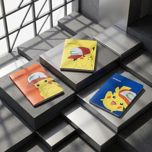 For Pikachu <b>Hat</b> Mini Saddle Stitching 5 PCS Notebook Set Cute Character <b>Anime</b> School Gift for Kids - Product Image 3