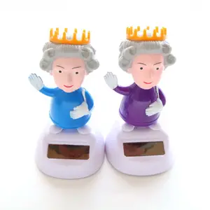 Großhandel Maßgefertigte Tanzende Solarfigur im Britischen Queen-Design als Autodekoration - Product Image 6