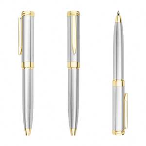 Stylo bille torsadé en acier inoxydable mini format 2024 Kasun avec impression laser du logo - Product Image 4