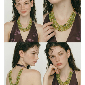 <span class=keywords><strong>Ensemble</strong></span> <span class=keywords><strong>collier</strong></span> et boucles <span class=keywords><strong>d</strong></span>'oreilles JINYOU 6968, perles élégantes, perles artificielles, perles de 18 carats, acier inoxydable, design exclusif, pour cadeau - Product Image 5