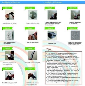 Orologio <span class=keywords><strong>da</strong></span> <span class=keywords><strong>Parete</strong></span> Decorativo Fai-<span class=keywords><strong>da</strong></span>-Te, Orologio 3D <span class=keywords><strong>da</strong></span> <span class=keywords><strong>Parete</strong></span>, Orologio Murale - Product Image 5