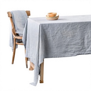 Nappe en lin français solide faite à la main en gros avec broderie taille/couleur personnalisable quantité minimale de commande bas 10 pièces de ZED AAR exportations - Product Image 4
