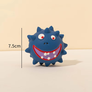 Jouets sonores en latex pour le nettoyage des dents des petits chiens, les plus vendus – Les meilleurs jouets pour animaux de compagnie, balles à picots en caoutchouc pour l'amusement des chiens - Product Image 6
