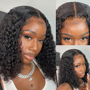 Peluca con malla frontal prearrancada de 13x4, estilo rizado Afro, densidad 150%, cabello humano Remy peruano, longitud larga para mujeres, Color de encaje HD - Product Image 5