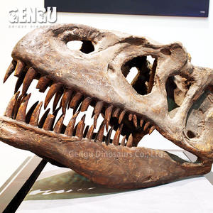 ฟอสซิลปลาลิโคเพอร์ตาสมัยก่อนประวัติศาสตร์ ทำจากไฟเบอร์กลาสทนทาน สำหรับตกแต่งภายในอาคาร สนามบิน สวน สนามแทรมโพลีน และสนามกีฬา - Product Image 3