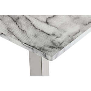 Mesa de centro de MDF y acero 120x60x44 Blanco - Product Image 6
