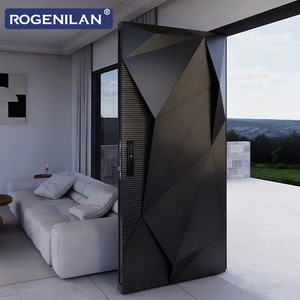 Porte d'entrée extérieure en aluminium sur mesure ROGENILAN, moderne, antivol, sécurisée, pour maisons - Product Image 3