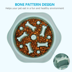 Hot Sales Non Slip Anti Gulping Anti-Choking <b>Puzzle</b> Maze Healthy Eating Stop Bloat Pet Dog Food Feeding Slow Feeder Bowl Dishes - Product Image 3