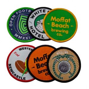 Custom Embroidered Patches Guangdong Wholesale Custom Hat <b>Badge</b> High Quality Factory Colorful Clothing Woven Patches for Caps - Product Image 2