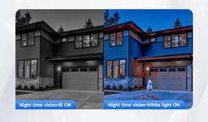 Caméra de sécurité IP PoE HD PTZ 6MP, suivi humain et détection de véhicules, zoom numérique 5X, audio bidirectionnel, <span class=keywords><strong>vision</strong></span> nocturne couleur intelligente - Product Image 4