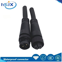 Connecteurs de câblage d'extension mâle-femelle HSJX 6PIN M16 10A en cuivre et nylon, étanches IP67, 250V