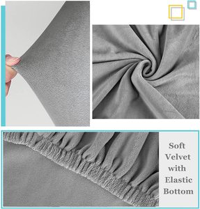 Custom rimovibile testa Cove imbottita protezione antipolvere in velluto copri copricostena <span class=keywords><strong>letto</strong></span> Stretch - Product Image 2