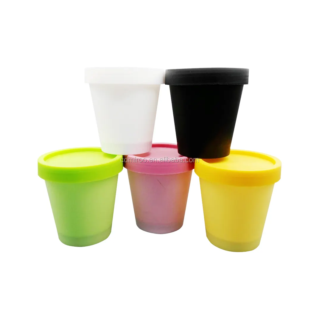 Hoge Kwaliteit Milieuvriendelijke Lege Cream Kleurrijke Container,200Ml Black Cosmetische Pp Potten Plastic