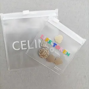 定制opp珠宝托盘袋小pvc珠宝塑料拉链透明袋可重复使用磨砂珠宝包装拉链锁袋