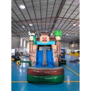 สินค้าขายดี ยี่ห้อ QY รุ่น QY001 ปราสาทลม <span class=keywords><strong>My</strong></span> <span class=keywords><strong>World</strong></span> พร้อมสไลเดอร์และแทรมโพลีน วัสดุ PVC คุณภาพสำหรับเชิงพาณิชย์ ปรับแต่งได้ - Product Image 5