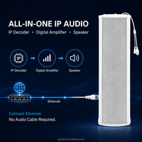Altavoz de Columna para Red IP de 60W, Admite Transmisión Programada, Transmisión en Tiempo Real y por Zonas, Interconexión con Alarma contra Incendios, TCP, SIP, UDP