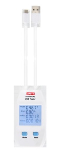 Voltímetro <span class=keywords><strong>Digital</strong></span> UNI-T <span class=keywords><strong>USB</strong></span> UT658, amperímetro de corriente de voltaje, medidor de capacidad para teléfono móvil y tableta - Product Image 2