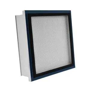 Cleanroom Wholesale Multi Functional HEPA Box Replacement Aluminium frame H13 H14 Gel Seal Mini Pleat Fiberglass HEPA Filter