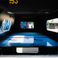Carpa de Techo Rígida para Camioneta Huntoo, Aislada, Impermeable, Fácil de Instalar, con Techo Elevable para Camioneta