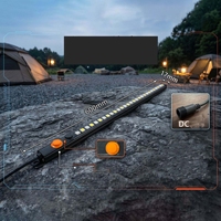Barre lumineuse LED rigide bicolore 12V étanche avec variateur d'intensité pour auvent