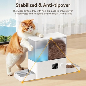 Automatic Smart Pet Feeder 2 in 1 WiFi App Control <strong>Timed</strong> <strong>Cat</strong> Dog <strong>Food</strong> Water <strong>Dispenser</strong> 5L+3.5L Large Capacity Factory Wholesale - Product Image 4