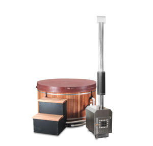 4-6 Kişilik Modern Dış Mekan Odun Ateşlemeli Sıcak Küvet - Kanada Kırmızı Sediri ve Hemlock SPA Küveti (FSC Sertifikalı) Bahçe ve Villalar İçin - Product Image 3