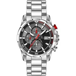 Reloj de hombre con logotipo personalizado, acero inoxidable, 10ATM, cronógrafo de lujo, reloj mecánico automático