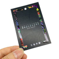 Etiquetas colgantes de papel troquelado personalizadas, estampadas con UV brillante, grabado en relieve, Logo de marca, 2021